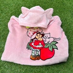 Strawberry Shortcake Pink Hoodie with Cat Ears XL